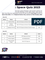 Space Quiz 2023-Finale Results-Lko - 15th
