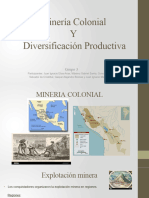 Mineria Colonial y Diversificación Productiva