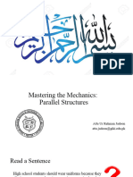 Lecture 19-Grammar & Mechanics-Parallel Structures