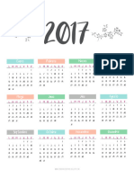 CALENDARIO 2017 + Hoja de Metas - 1