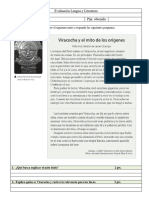 Evaluación Lengua y Literatura