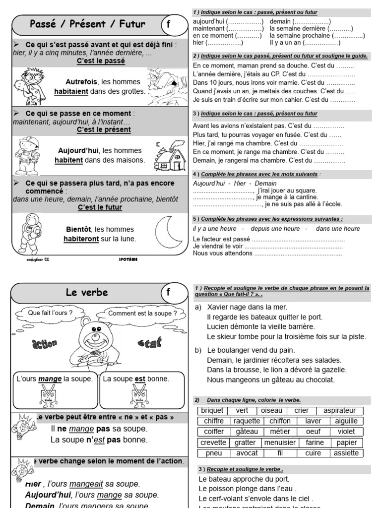 Conjudingo: Je joue avec les conjugaisons (5 - 6P): français, futur et  passé composé