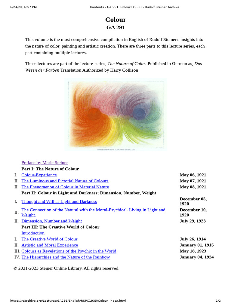 Rudolf Steiner's Colour Theory Insights | PDF | Color | Soul
