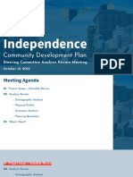 Independence Community Development Plan Analysis Review Meeting