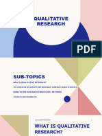 Qualitative Research REPORT