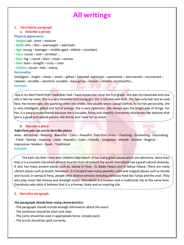 Paragraph Writing Guide for Students | PDF | Transport