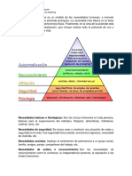 Pirámide de Maslow 