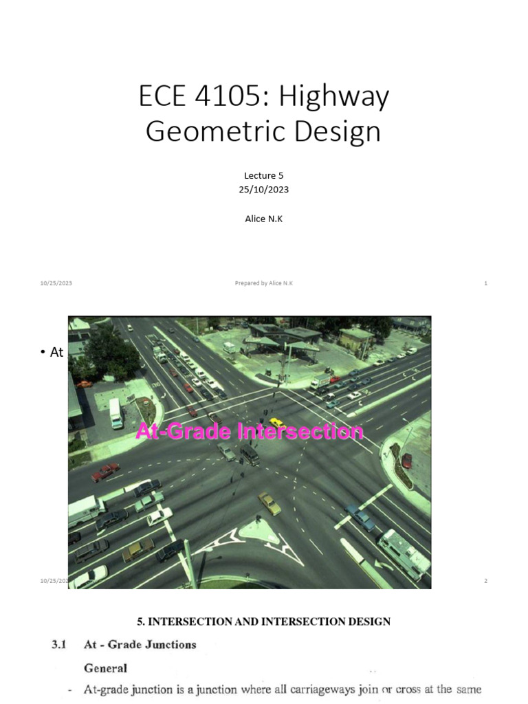 Grade Intersection – GRADE-SEPARATED INTERSECTIONS – MRFBK