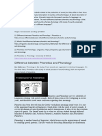 Phonetics and Phonology Are Both Related To The Production of Sound