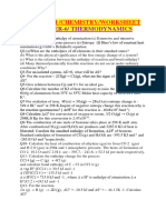 Class-XI Chemistry Thermodynamics Worksheet Document