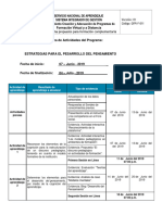 Cronograma Estrategias