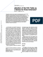 Medvick Stauber 1986 Optimal Application of The N K Table As An Exercise Device For Knee Extension