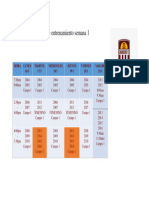 Horarios de entrenamiento semana 1pdf