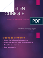 2020 - 1 Cours Pratique de L'entretien Clinique. M1-S2