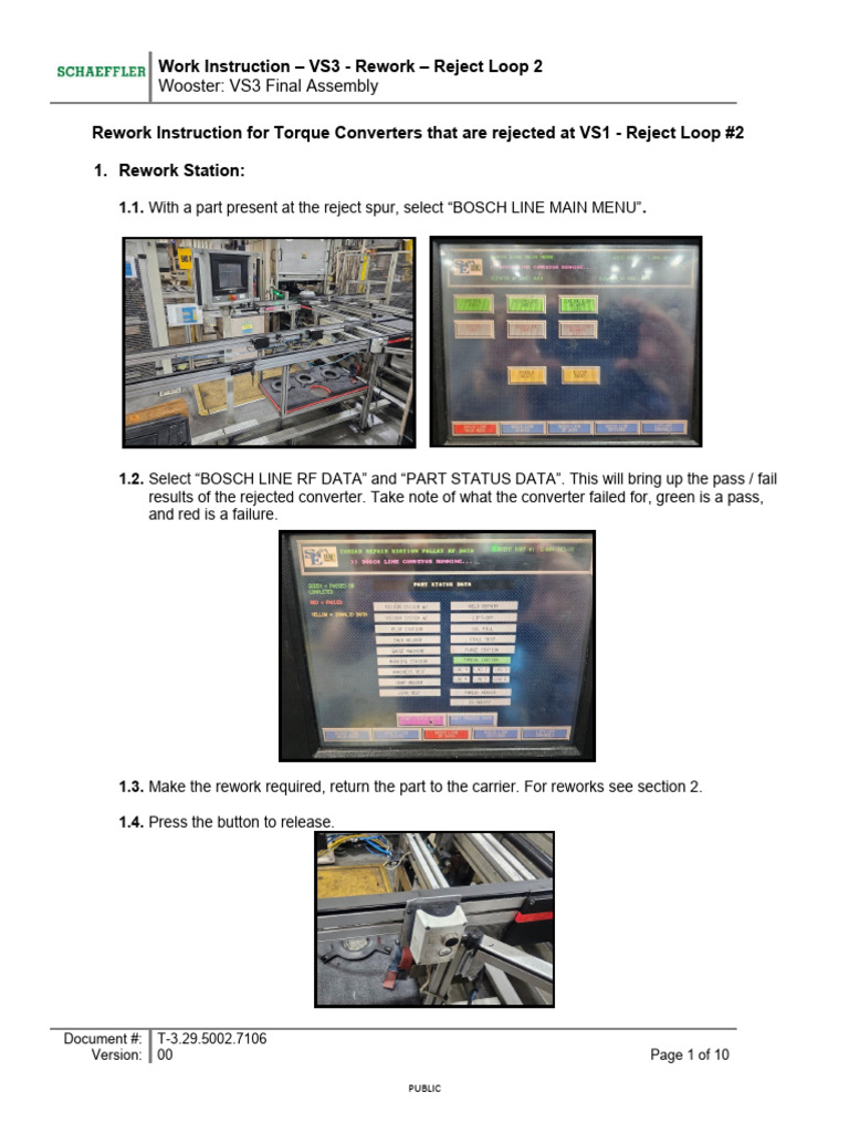 VS3 - Rework - Reject Loop 2 | PDF