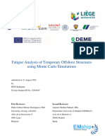 Fatigue Analysis of Temporary Offshore Structures Using Monte Carlo Simulations