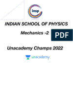 INSP Physics Assignment Mechanics 2 - Champs 2022