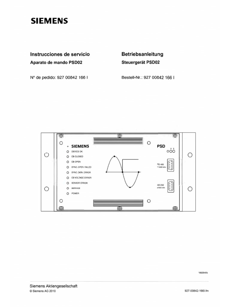 PSD02 Siemens | PDF