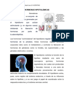 Hormonas Hipotalámicas e Hipofisiarias