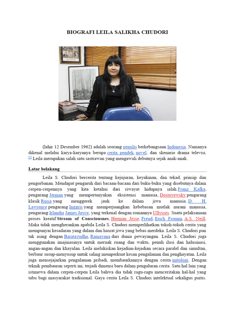 Leila S. Chudori writing in her studio