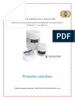 Proyecto Pomadas de Salicilato