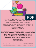 Parabéns Você Acaba de Adquirir Um Material Pedagógico. Fico Feliz Pela Confiança