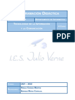 9.01.06 Programacion TIC 4o ESO Curso 2021 - 22