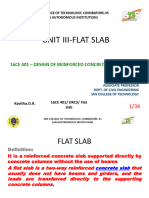 Unit Iii-Flat Slab: 16ce 401 - Design of Reinforced Concrete Structures