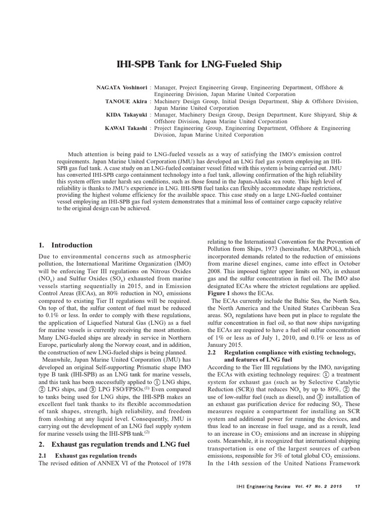IHI-SPB Tank for LNG Vessels | PDF | Chemistry | Fuels