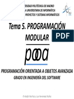 POOA Teoría 5. Programación Modular