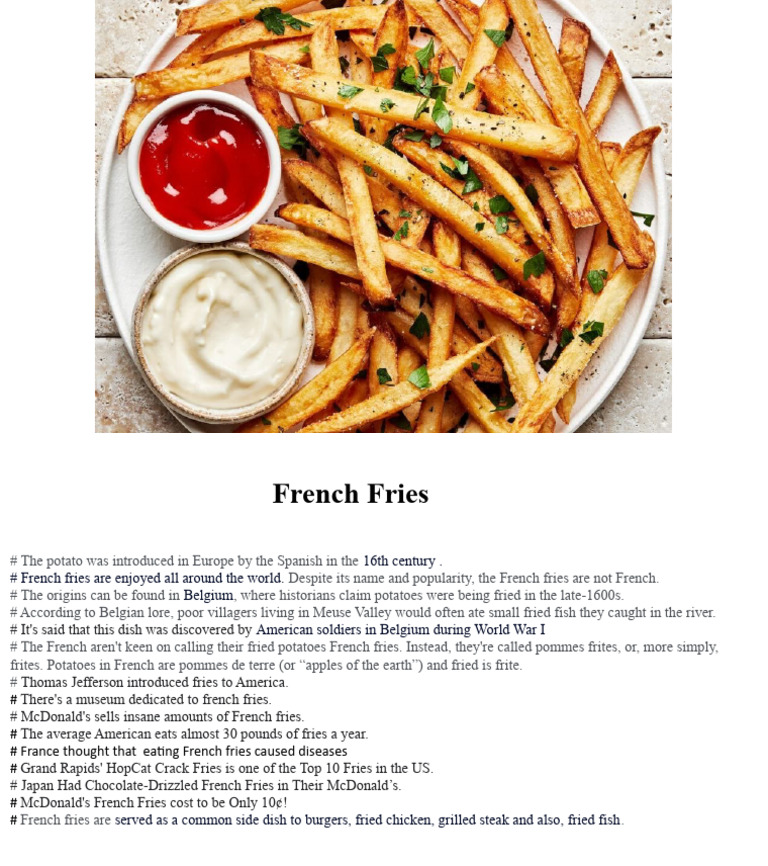French Fries | PDF