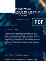 ACTIVIDAD DE CIERRE, DIAPOSITIVA SOBRE LAS APORTACIONES DE LAS TIC, BRAYAN ESQUIVEL ROJAS 2°A