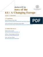 He History of The EU A Changing Europe