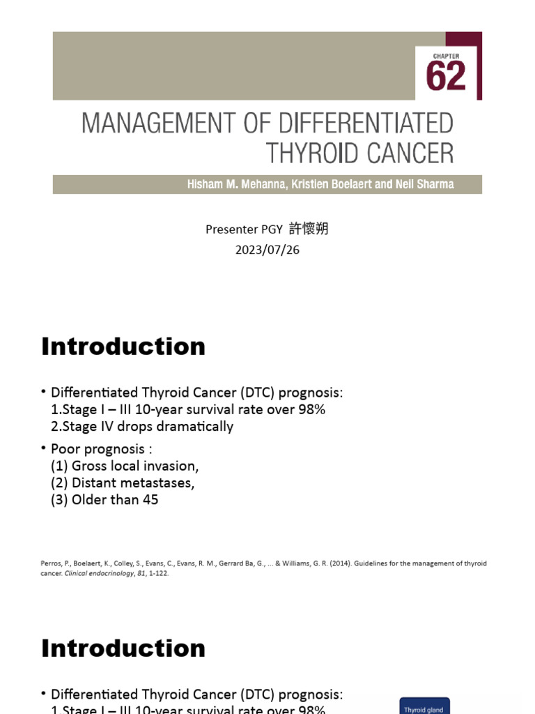 Thyroid Cancer Management Guidelines | PDF | Diseases And Disorders ...