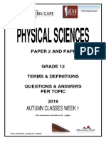 Autumn Classes Week 1 PSC 2019
