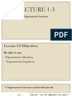 Lecture 1-3, Trigonometric Functions