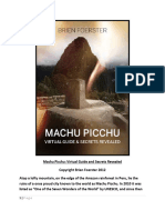 Machu Picchu Book by Brien Foerster FIRST CHAPTER