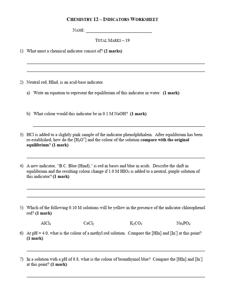 Indicators Worksheet 1fmbota PDF