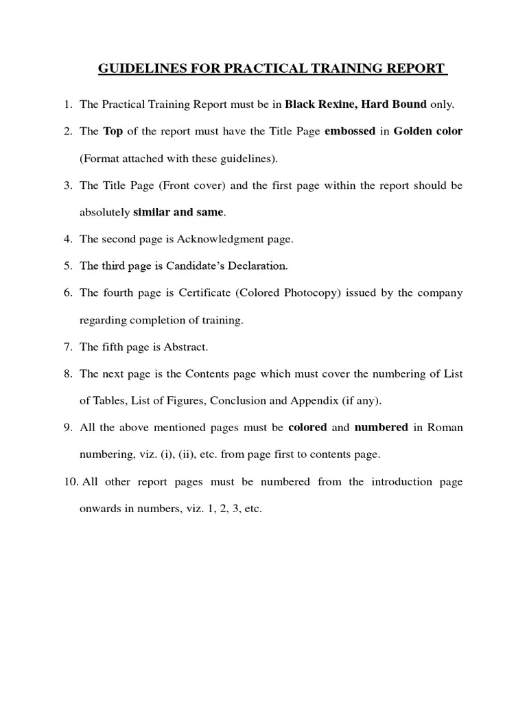 Practical Training Report | PDF | Technology & Engineering