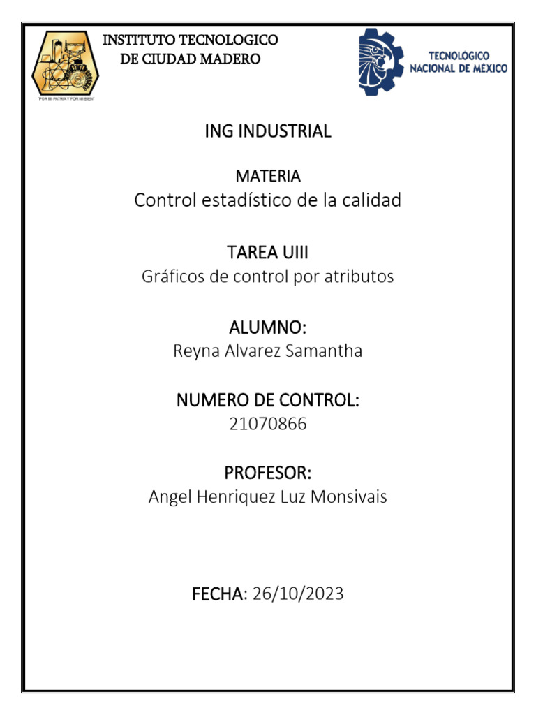 Gráficos de Control en Calidad Industrial | PDF | Informática