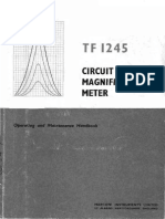 Marconi tf1245 1-300mhz Circuit Magnification or Q-R-L-C Meter SM