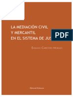 La Mediación Civil y Mercantil en El Sistema de Justicia