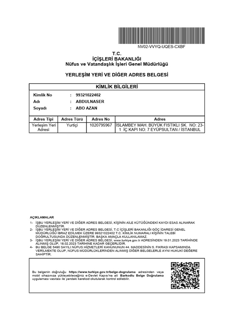 Ikamet pdf