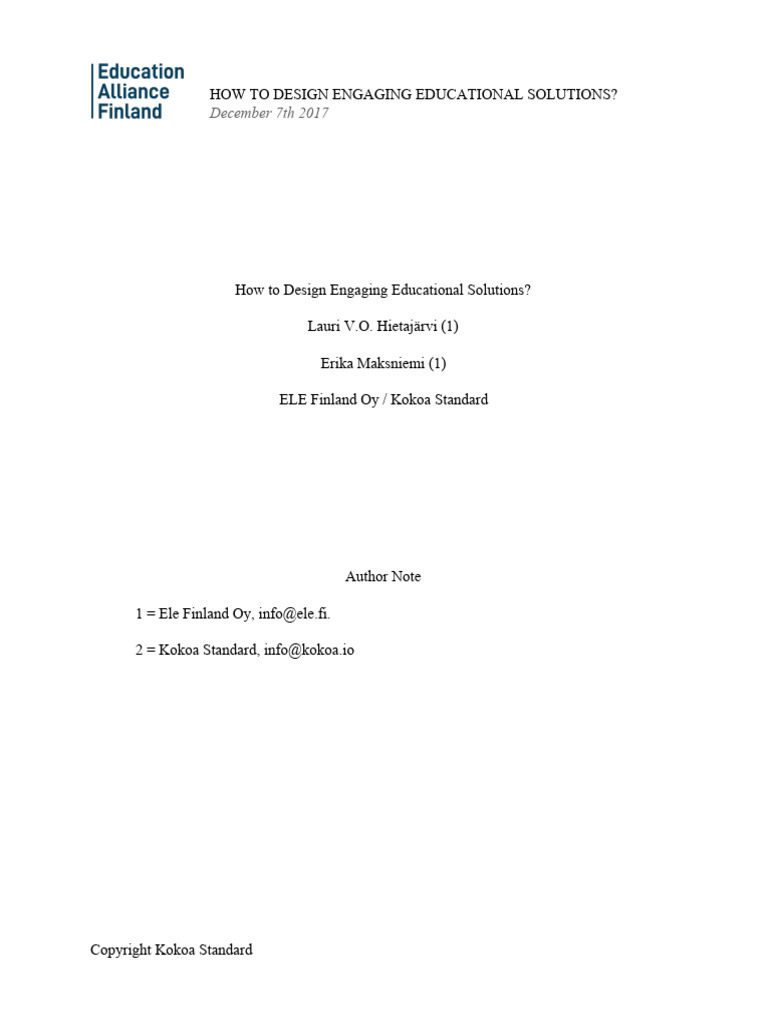 Eaf Quality Criteria White Paper | PDF | Career & Growth