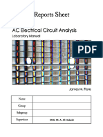 Report Laboratory Manual For AC Electrical Circuits