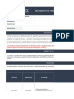 D-PAP 008 Matriz de Riesgos y Programa de Auditoria para La Gestión de Impuestos