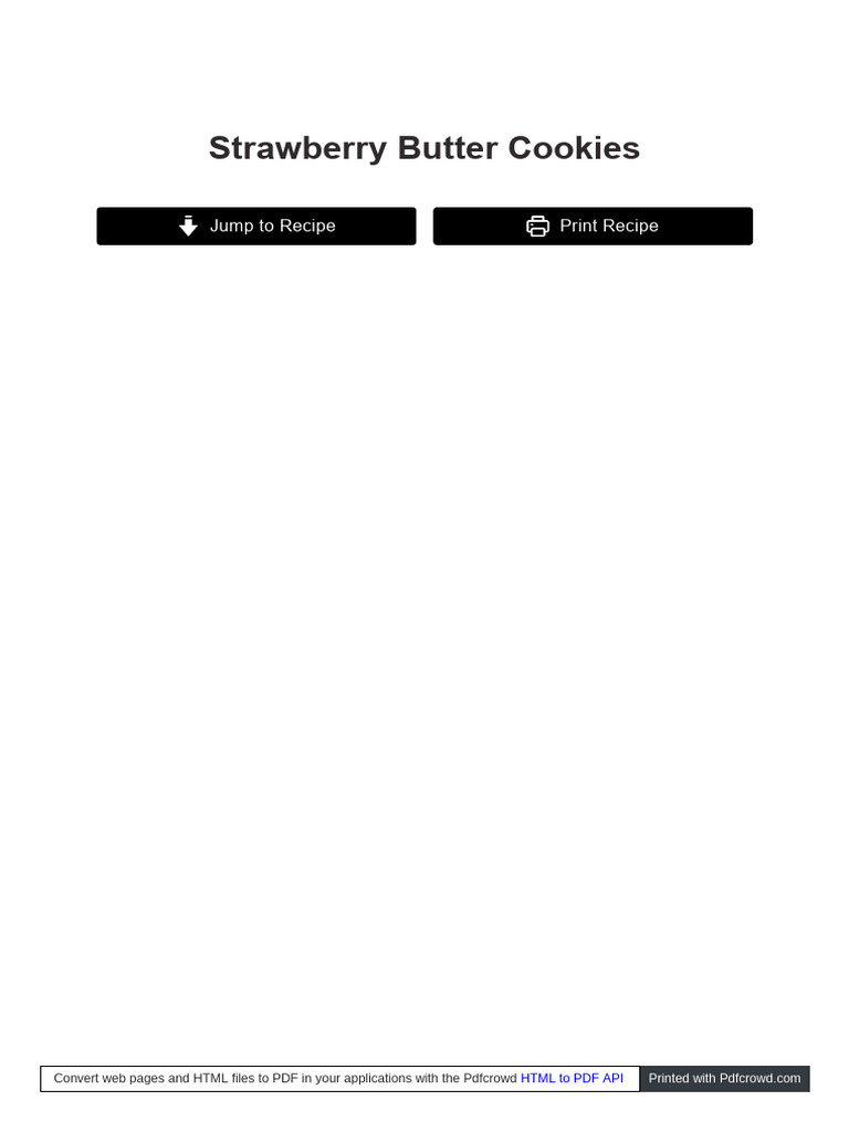 Strawberry Butter Cookies PDF
