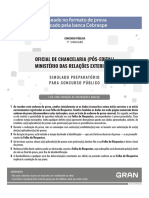 Mre 1 Simulado Oficial de Chancelaria Pos Edital Cod 20102023568 Folha de Respostas