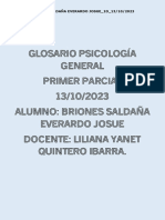 Glosario Psicología General Psicologia General