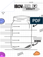 Black and White Creative Doodle Saving Jar Budget Planner